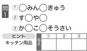 週末に脳活（物忘れ対策や認知症予防に伏せ字当てはめ言葉【第二弾】）