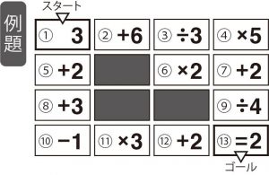 週末に脳活（物忘れ対策や認知症予防に計算迷路）