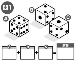 週末に脳活（物忘れ対策や認知症予防にサイコロ計算）