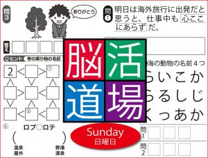 週末に脳活（物忘れ対策や認知症予防に4字熟語ジグソー）